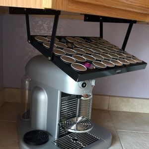 Nespresso espresso Capsule Pod Storage organizer Under Cabinet Coffee Holder